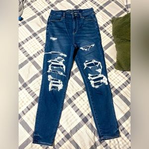 American eagle size 10 reg curvy highest rise jeggings